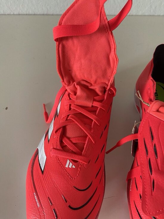 adidas Predator League FoldOver Tongue Firm Ground Lucid Red Soccer Cleats Men 9 main image 10